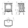 Чугунная печь Dovre 540 W