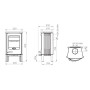 Чугунная печь Dovre Astro 2/L
