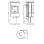 Чугунная печь Dovre Astro 4 CB/P