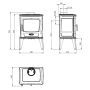 Чугунная печь Dovre TAI 35WD