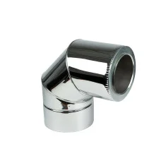 Колено из нержавеющей стали AISI 304 0,5 мм 90° ф150/250